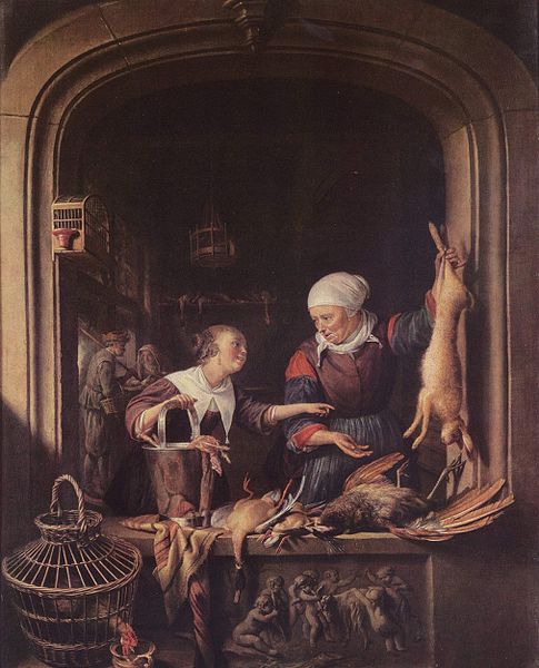 Gerard Dou A Poulterer's Shop